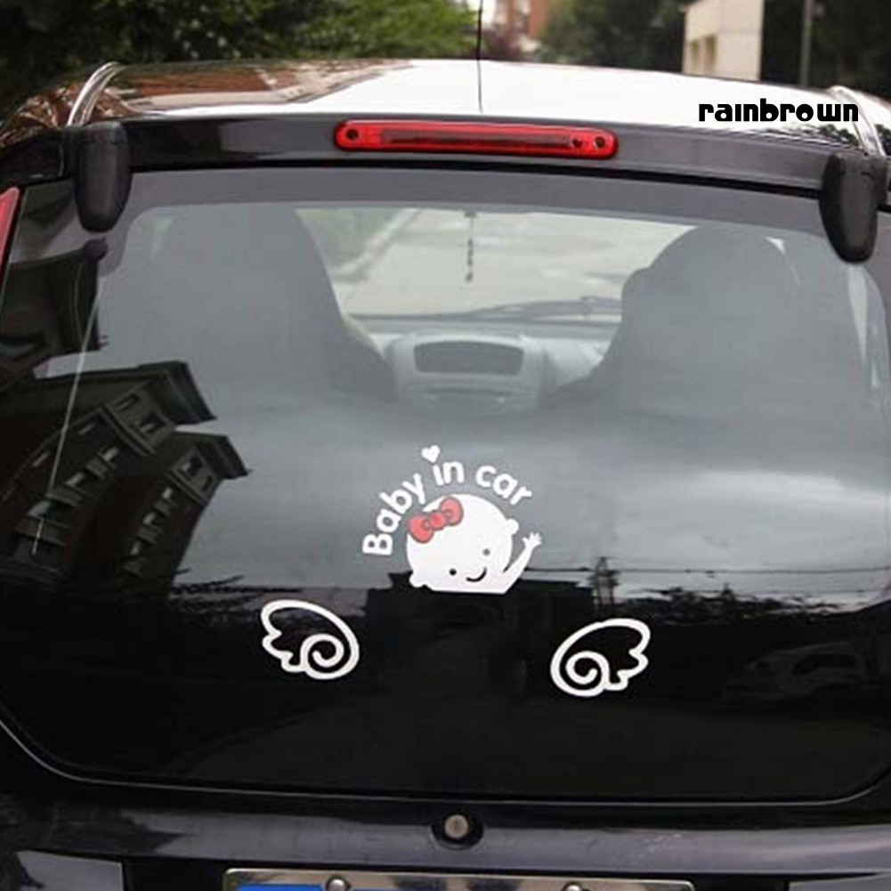 Nhãn dán xe hơi hình chữ baby in car