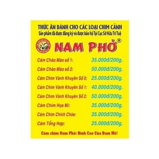 Cám chim chào mào số 2 Nam Phở