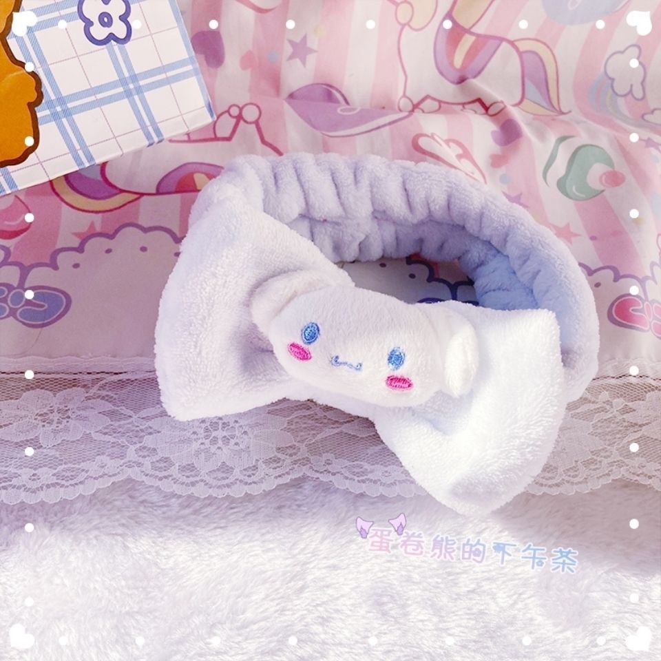 Female Kuromi Melody Yugui Dog Sweet Face Wash Makeup Ban nhạc Đầu Cute Hairband Home
