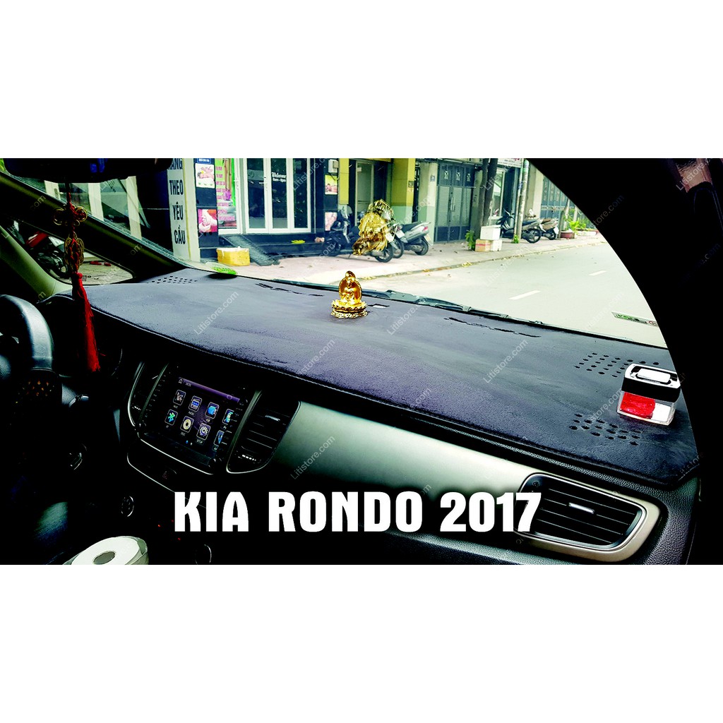 Thảm Taplo Nhung Lông cừu KIA RONDO 2016 - 2019 (Loại đặc biệt)