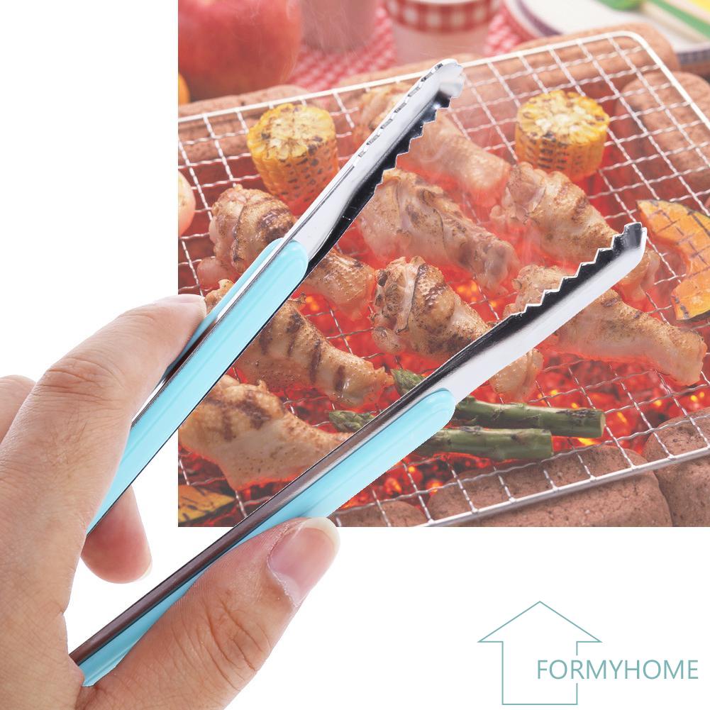 Cooking Kitchen Tongs Food BBQ Salad Bacon Steak Bread Clip Clamp