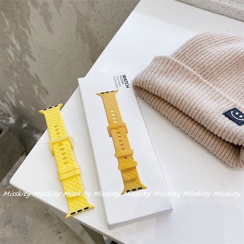 Dây Silicone Thay Thế Cho ĐồNg Hồ Apple Watch Series 7 6 5 4 3 2 1 SE 41mm 45mm 44 Mm 40mm