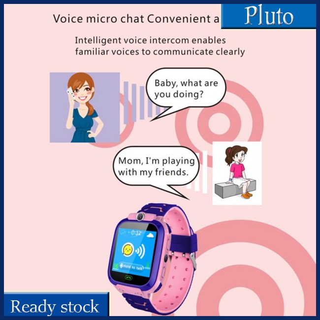 Mới Đồng Hồ Thông Minh Q12b Chống Thấm Nước Định Vị Cuộc Gọi Điều Khiển Từ Xa Cho Bé Trai Gái