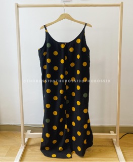 [Thanh Lý] [Bigsize/Có sẵn] ĐẦM 2 DÂY CHẤM BI