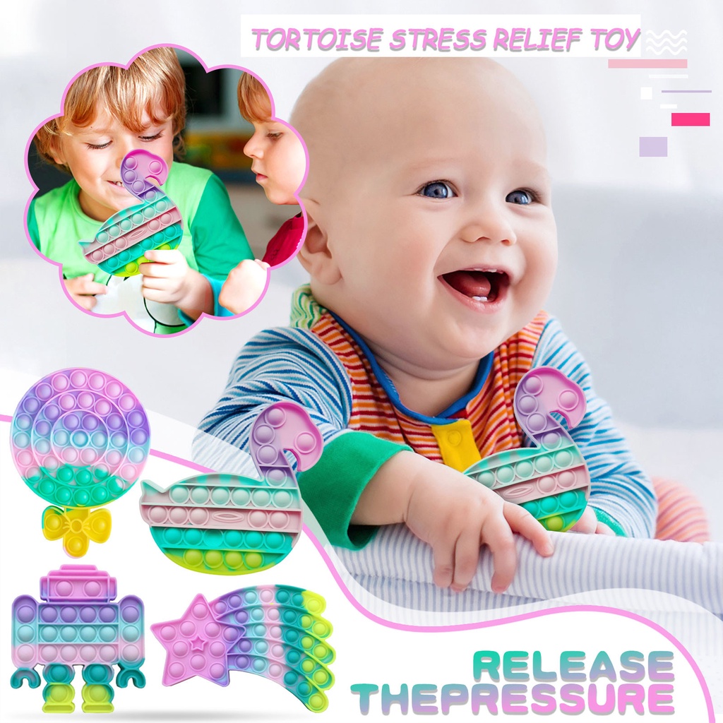 Pop it giá rẻ 2022, Đồ chơi giảm căng thẳng cho người lớn và trẻ em an toàn dễ chơi RAMBO TOYS