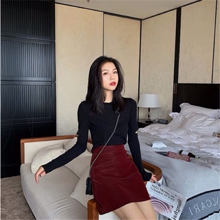 Chân váy chữ A màu đỏ (sẵn)