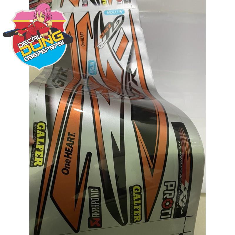Tem xe Winner GTR cam đen chất liệu Candy cao cấp