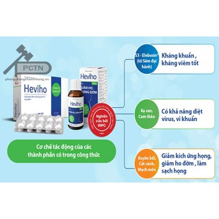 Viên uống Heviho - Hỗ trợ điều trị viêm đường hô hấp cấp và mãn tính