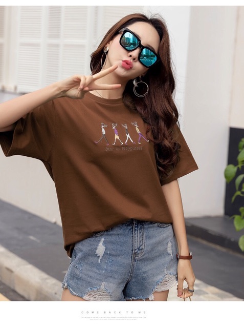 Áo thun tay ngắn phom rộng