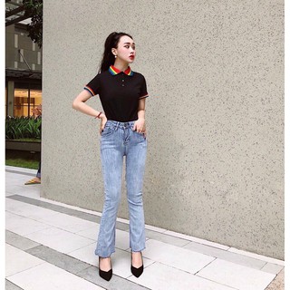 áo thun cổ trụ