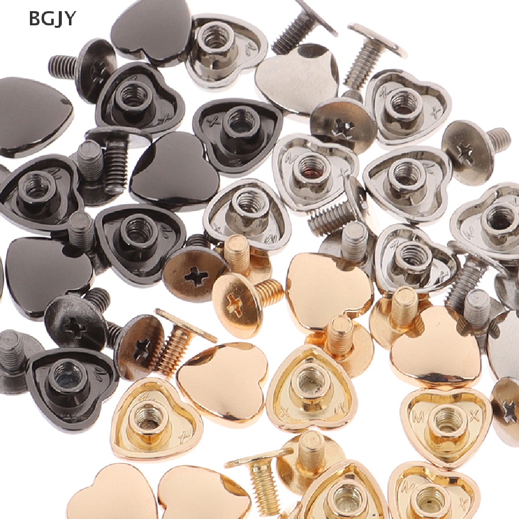 10 Đinh Tán Hình Trái Tim Cho Túi Xách Nữ Mới