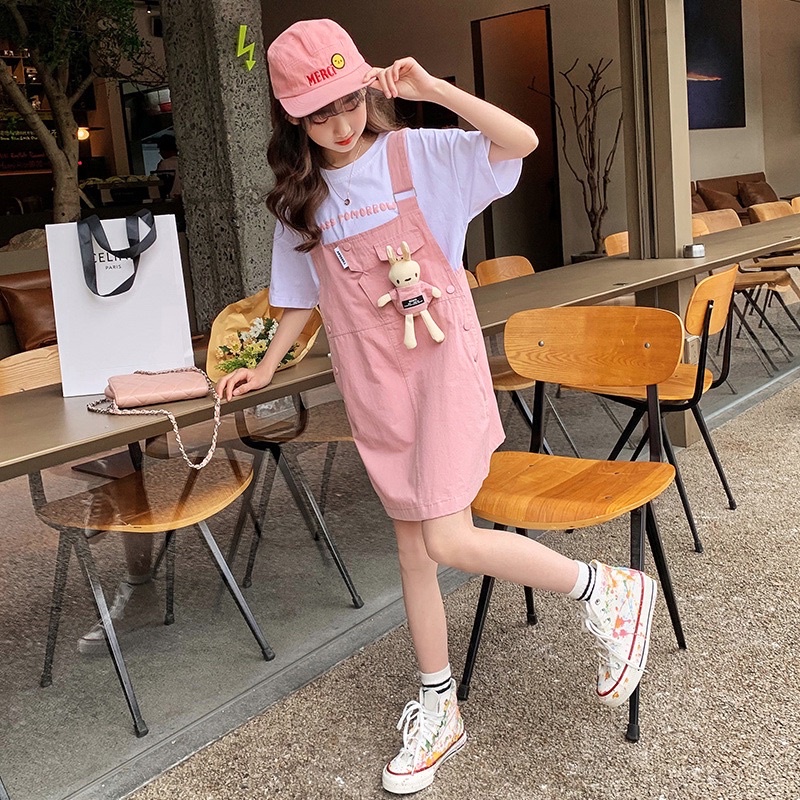 Bộ váy yếm bé gái size đại cỡ lớn 27 đến 50kg M2245