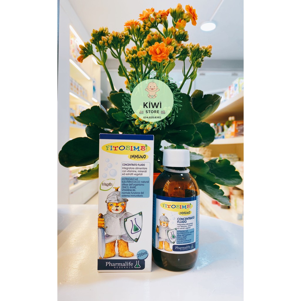 Siro thảo dược Fitobimbi Immuno nhập khẩu từ Ý hỗ trợ tăng hệ miễn dịch- tăng đề kháng cho bé (Date 2/2024)