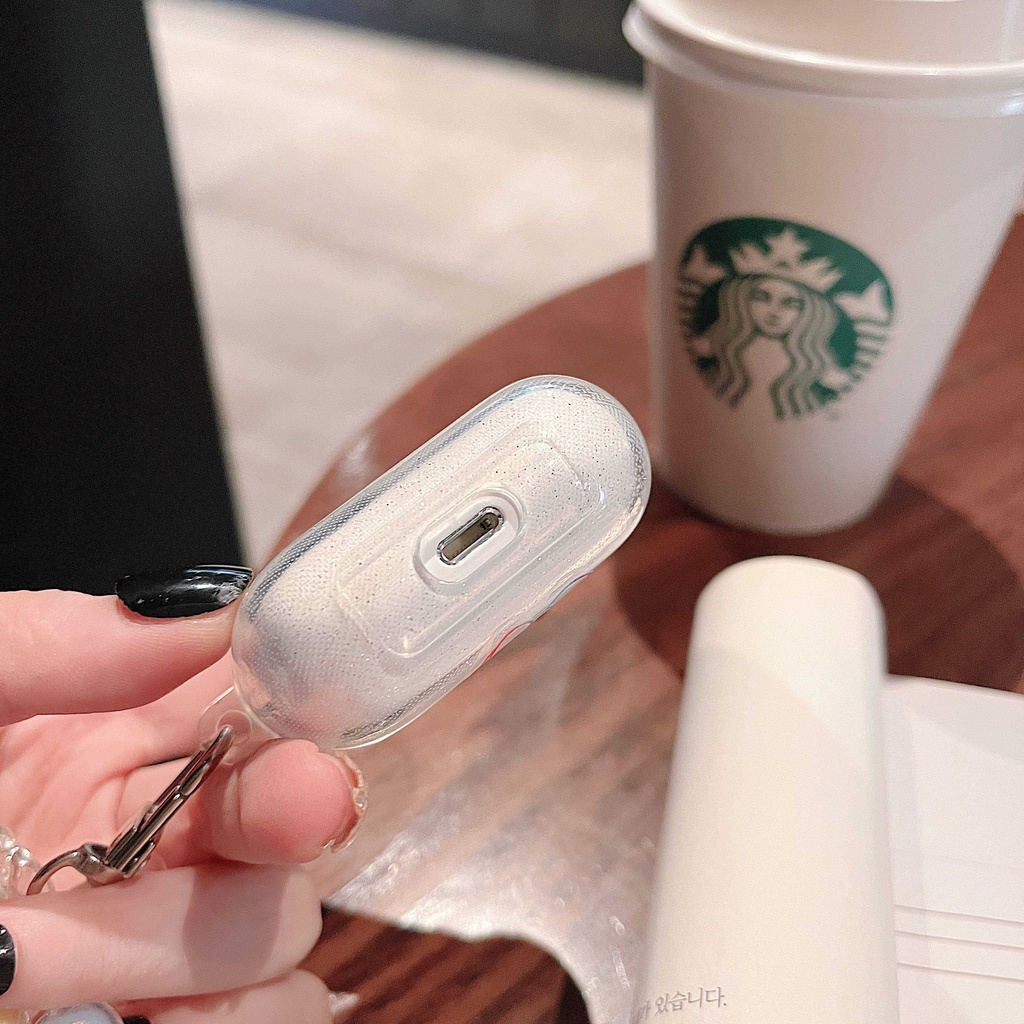 Vỏ Bảo Vệ Hộp Sạc Tai Nghe AirPods3 AirPods3 Pro AirPods2gen Màu Gradient Hình Gấu Dễ Thương Ốp