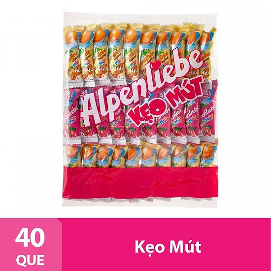 Kẹo Mút Alpenliebe Dâu, Caramen 39 Que
