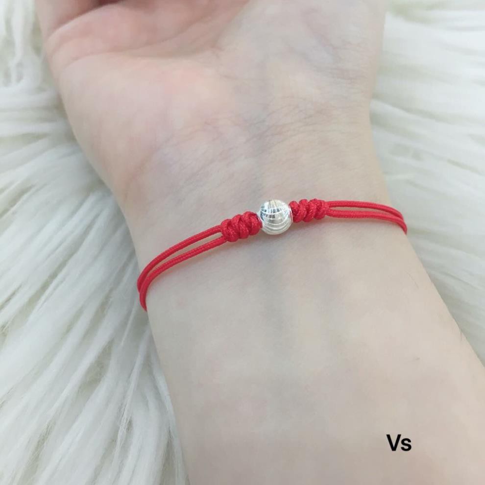 Dây tết chỉ đỏ may mắn bi bạc 6ly HOTT 2020!!!