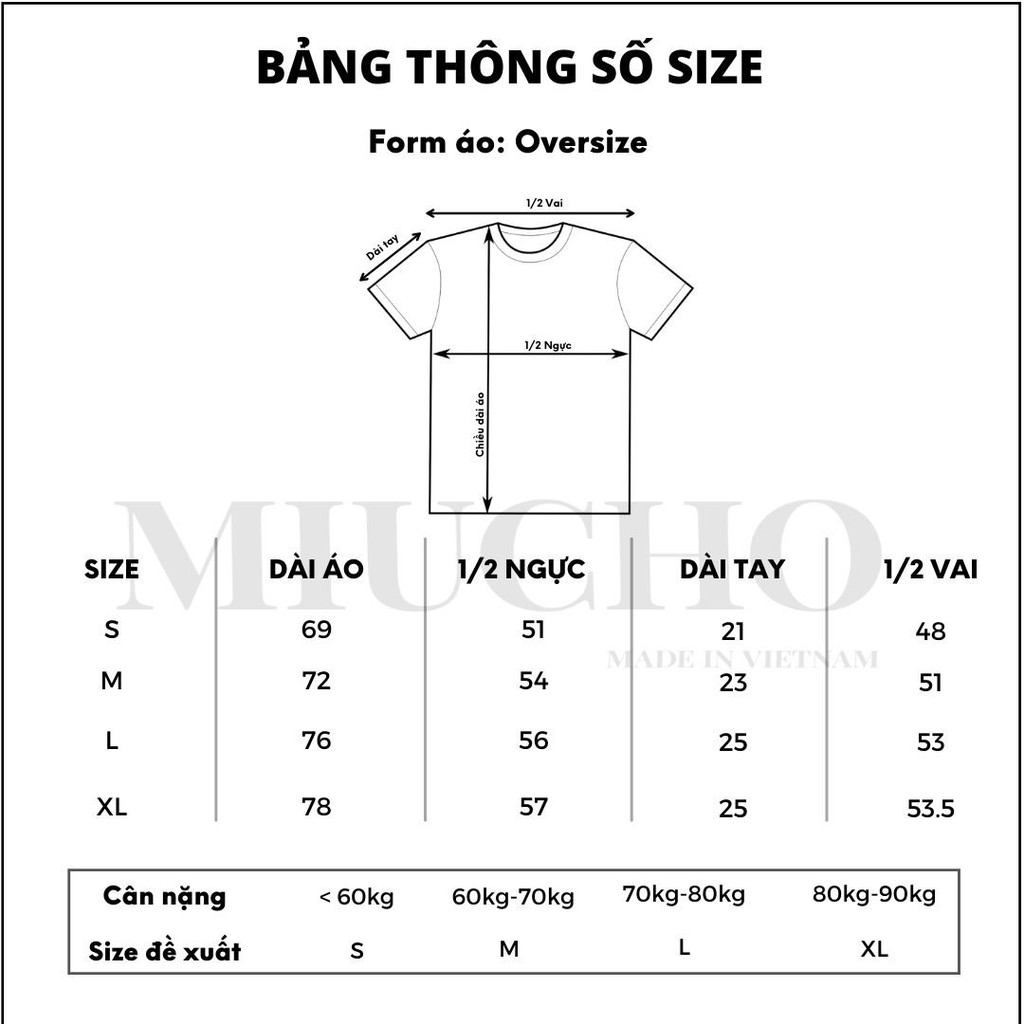 Áo phông nữ form rộng tay lỡ unisex đẹp, áo thun nữ form rộng tay lỡ unisex cotton hàn quốc AT001 Miucho basic tee