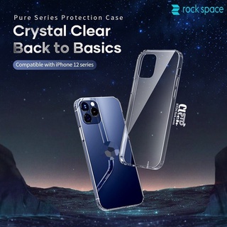 ỐP LƯNG IPHONE 12 PRO MAX - 12 PRO - 12 ROCK PURE LƯNG CỨNG TRONG VIỀN DẺO HÀNG CHUẨN