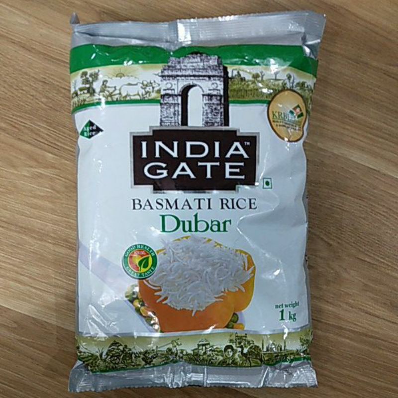 Ohh- India Gate Basmati rice Dubar 1kg Gạo dài - Indian food