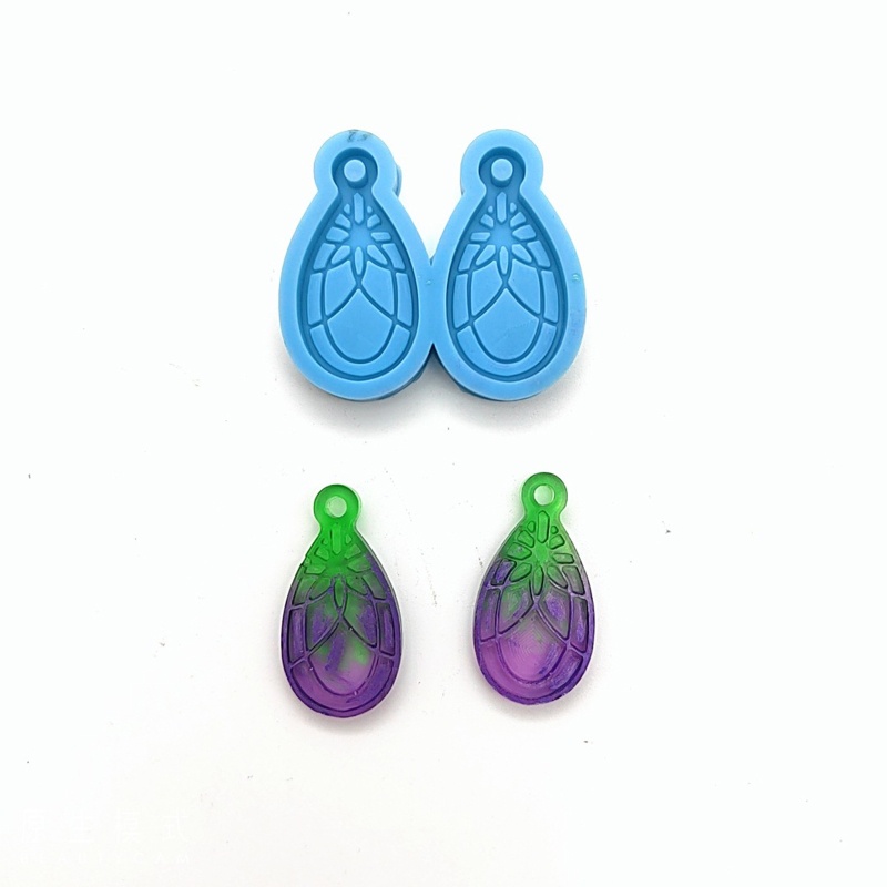 Khuôn Silicone Đổ Resin 7 Ngăn Hình Giọt Nước