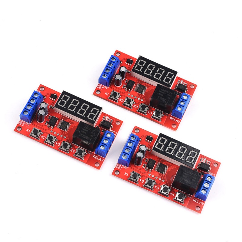 Mô Đun Rơ Le Điều Khiển Hẹn Giờ Kỹ Thuật Số DC 5V 12V 24V LED