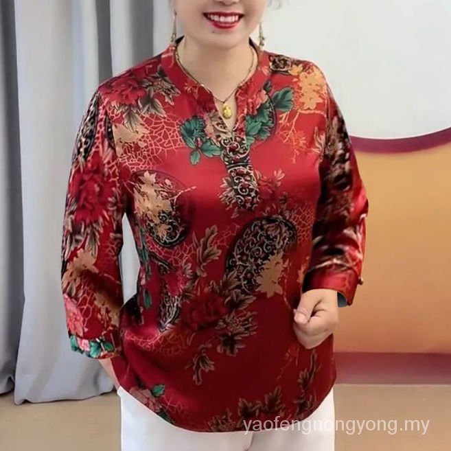 Áo thun nữ tay dài in hình mắt to phong cách Retro 2022