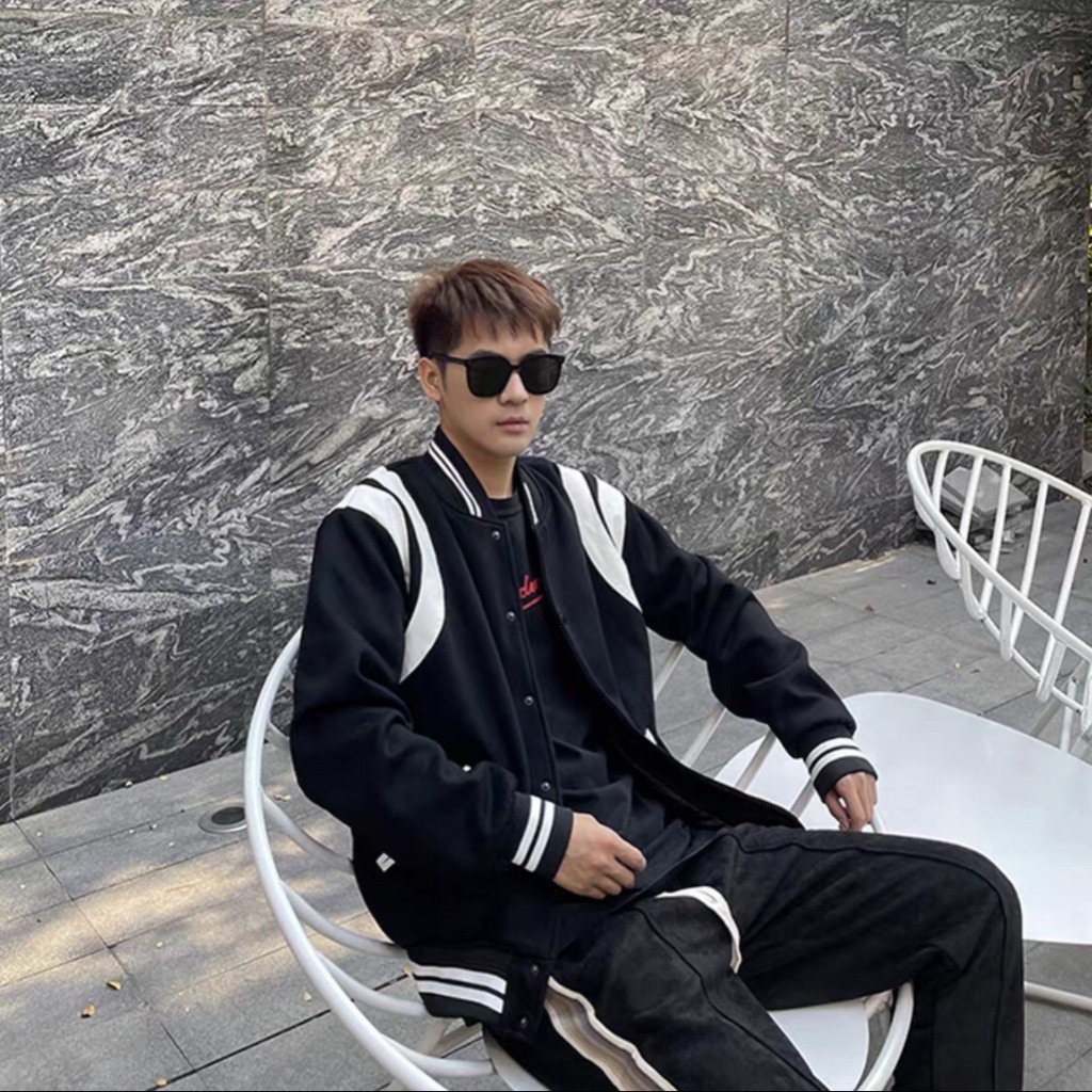 [Ảnh+Video thật] Áo Bomber Teddy Bóng Chày Sơn Tùng - Áo Khoác Chất Liệu Nỉ dày Mềm Giữ ẤM Thời Trang Hottrend 2023