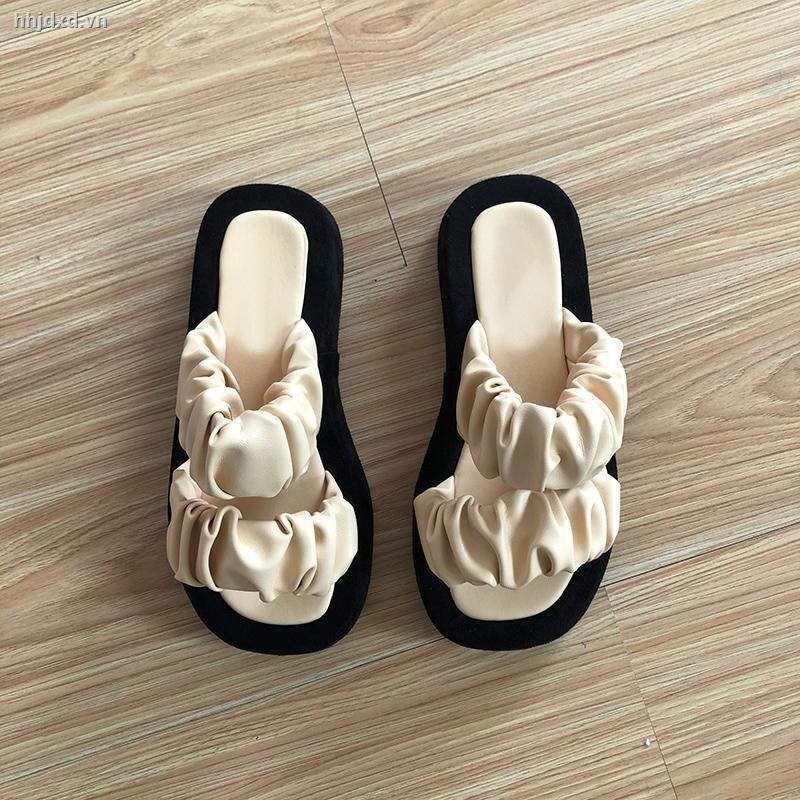 Dép Quai Ngang Đế Dày Họa Tiết Hoa Thời Trang Mùa Hè 2022 Cho Nữ