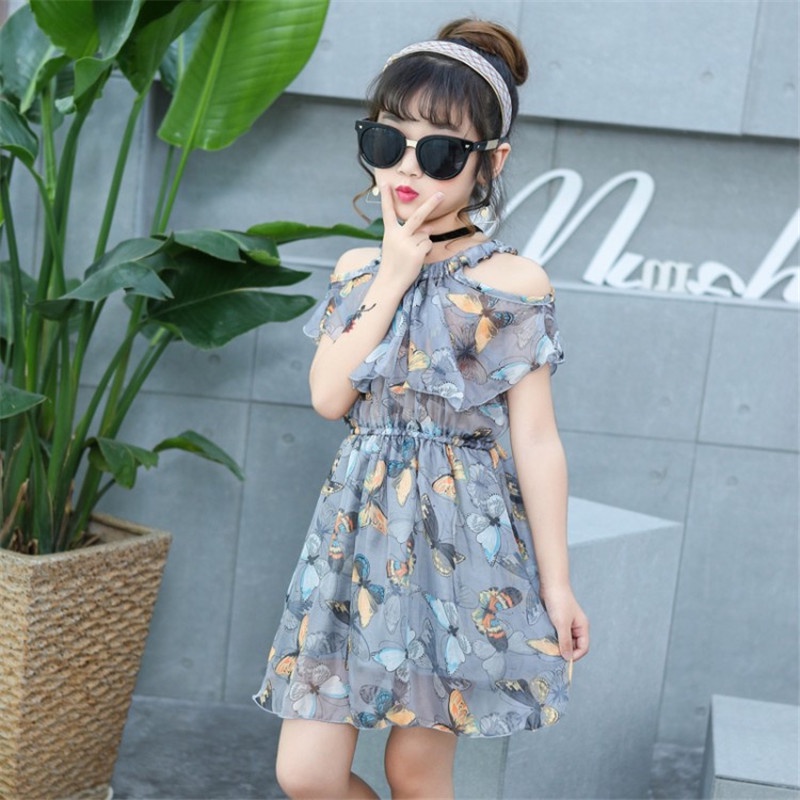 Đầm Mùa Hè Họa Tiết Hoa Thời Trang 2022 Cho Nữ 5 6 7 8 9 10 12 Tuổi