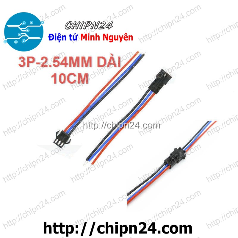 [2 CẶP] Dây khớp nối SM 2.54mm 3P 10CM