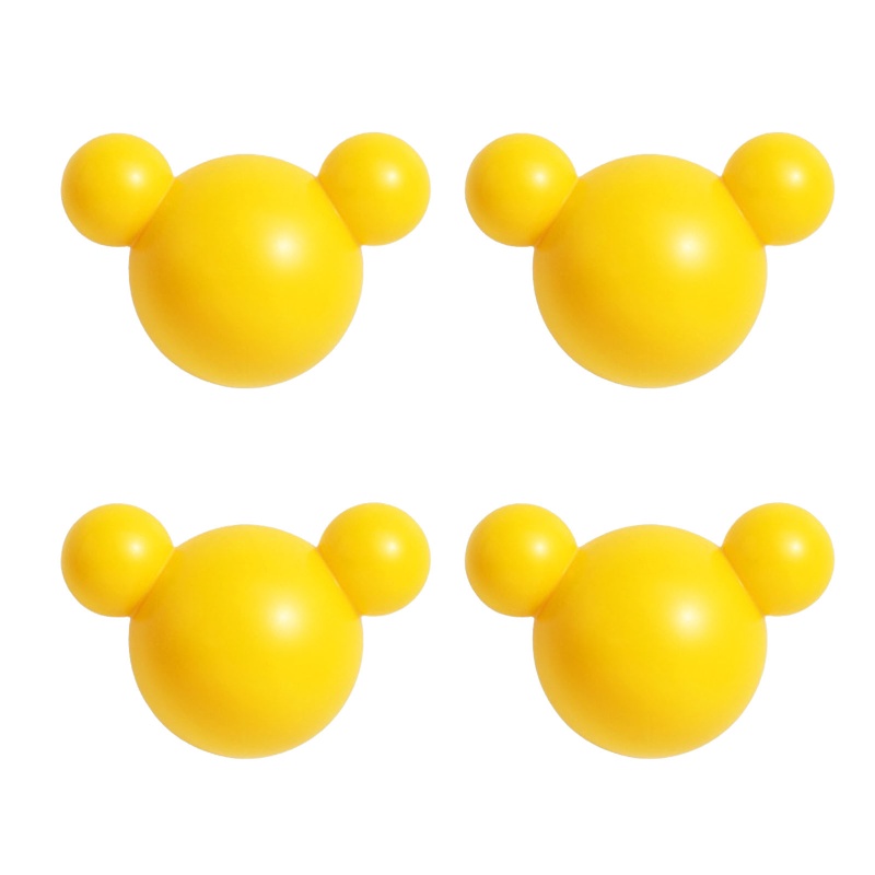 Set 4 Móc Treo Khăn Gắn Tường Chịu Lực Tốt Họa Tiết Gấu Dễ Thương Trang Trí Phòng Khách / Phòng Ngủ