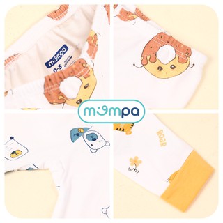 sét 2 bộ quần áo mompa cotton cho bé (0-24m)