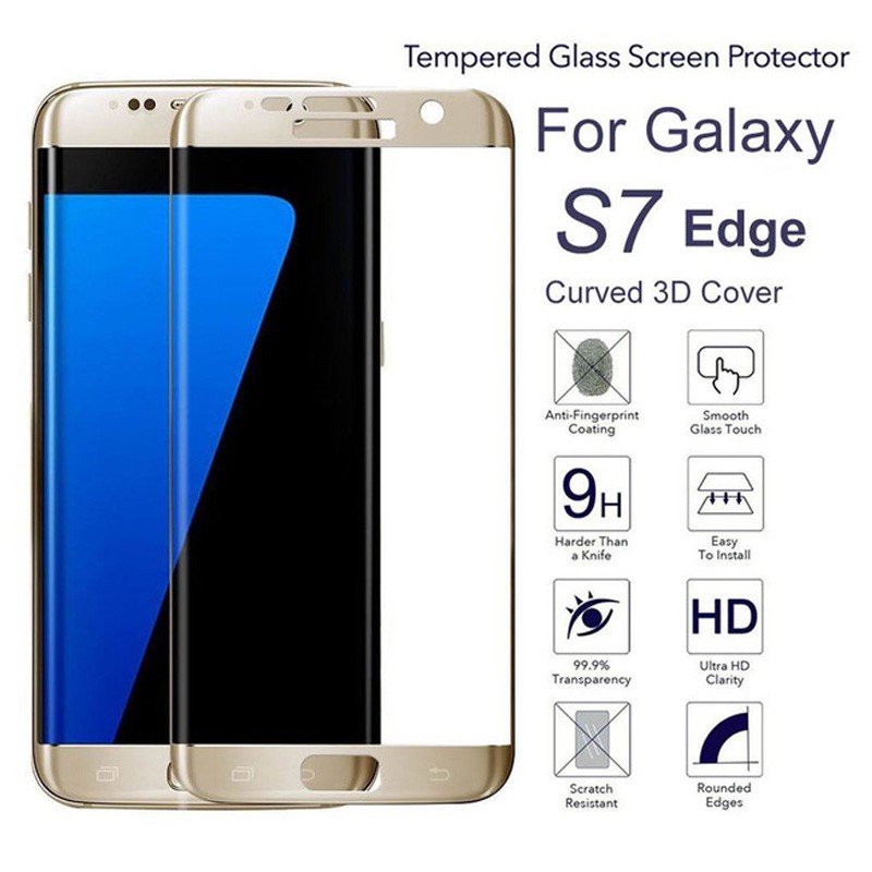 Kính Cường Lực 3d Bảo Vệ Toàn Màn Hình Cho Samsung Galaxy S7 Edge