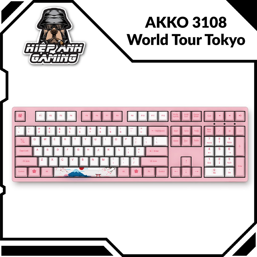 Bàn phím cơ AKKO 3108 v2 World Tour Tokyo | Hàng chính hãng bảo hành 12 tháng