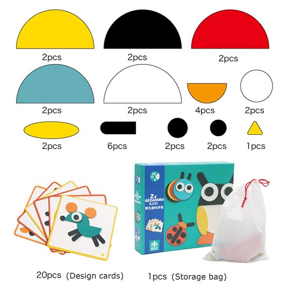 Bộ ghép hình con vật funboard sáng tạo