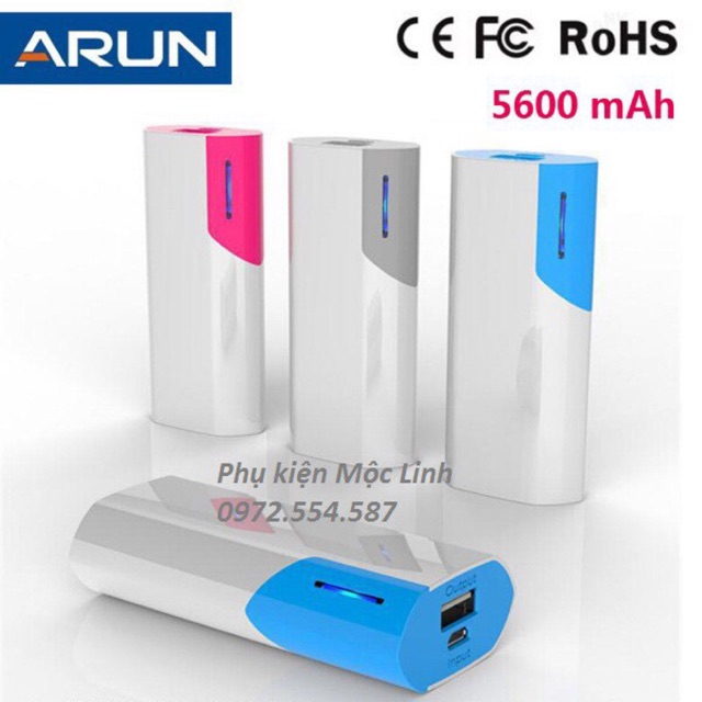 Sạc Dự Phòng 5600mAh  Arun