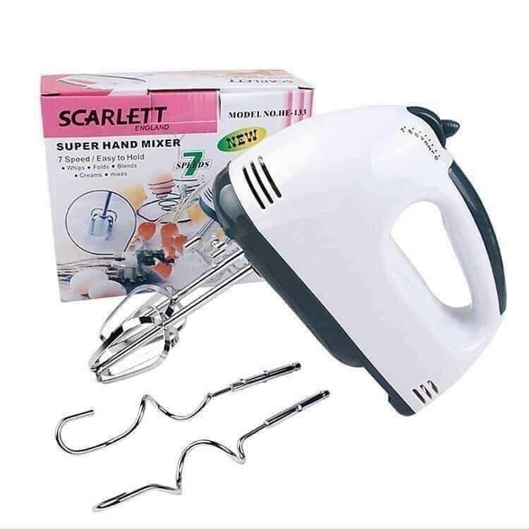 Máy đánh trứng cầm tay 7 tốc độ SCARLETT - Công suất 180w