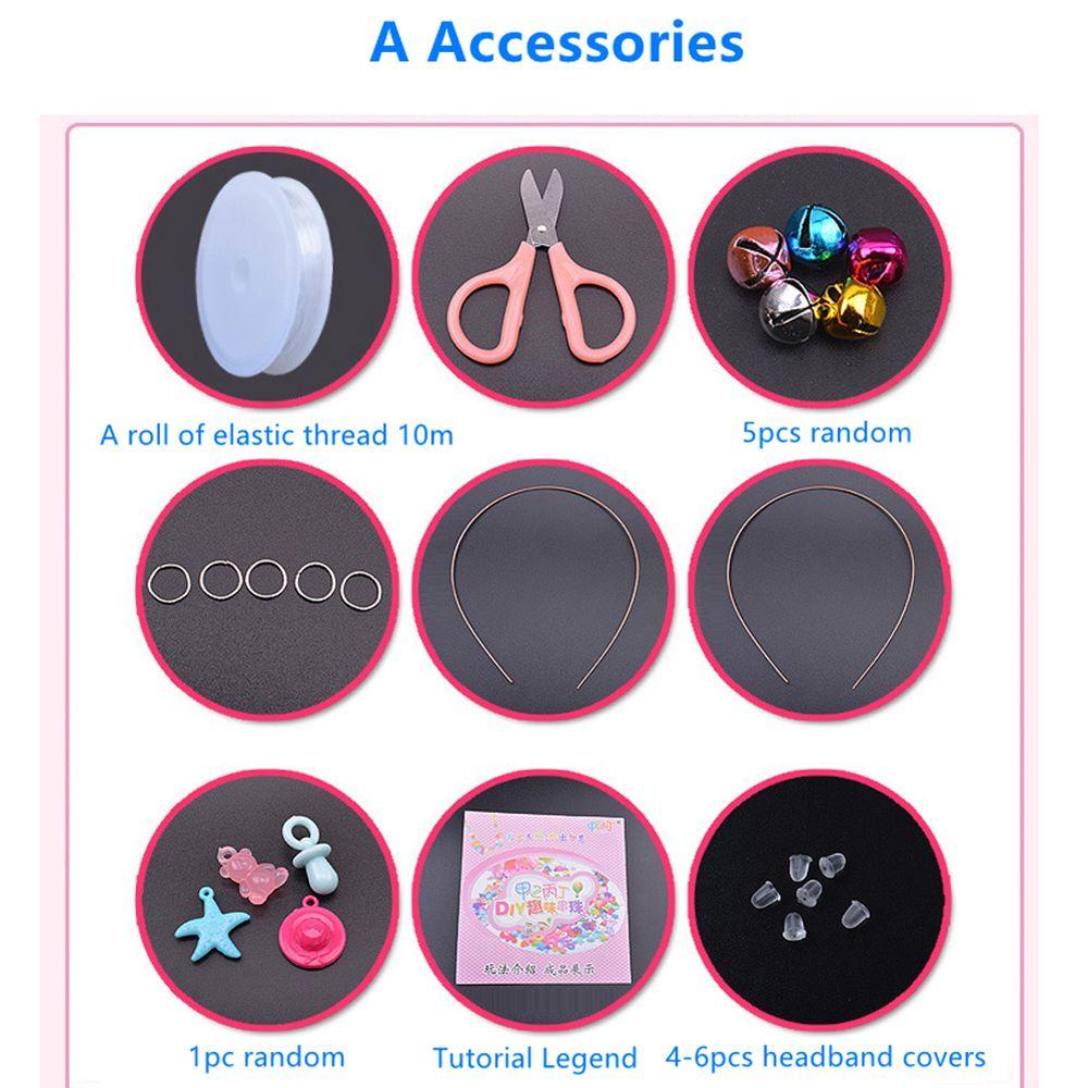 Hạt Đồ Chơi Dễ Thương Dùng Làm Trang Sức Vòng Đeo Tay / Vòng cổ Cho Bé