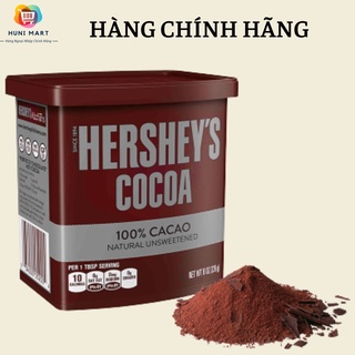 Bột cacao nguyên chất Hershey's Mỹ 226g, pha nước uống, làm bánh, pha chế kèm sữa tươi rất ngon