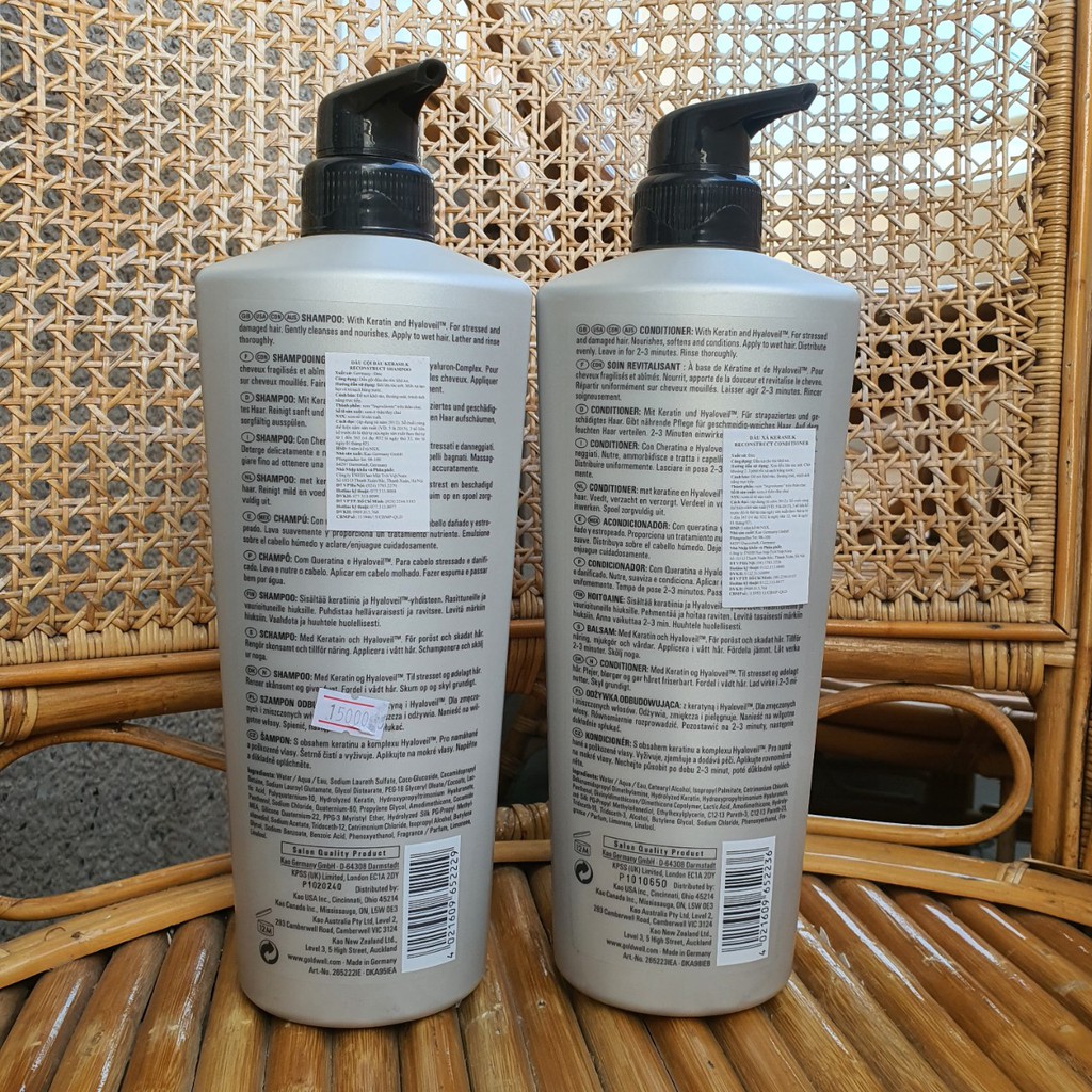 DẦU GỘI XẢ GOLDWELL SIÊU PHỤC HỒI KERASILK RECONSTRUCT 1000ML