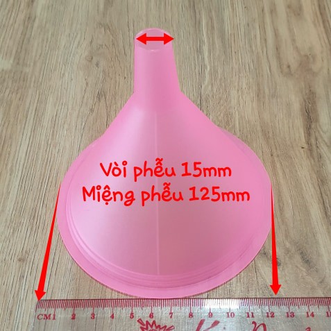 Bộ 5 Dụng Cụ Đong, Sớt Dung Dịch 5 Size - Phễu Nhựa Màu Kẹo