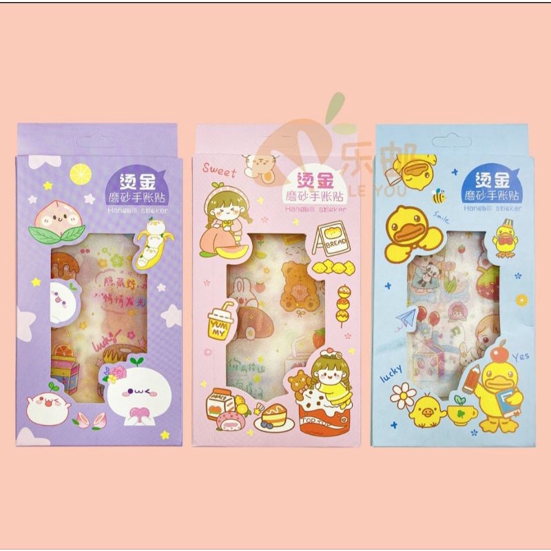 Sỉ: thùng 30 hộp sticker lớn, mỗi hộp 4 tờ sticker khổ 13cm
