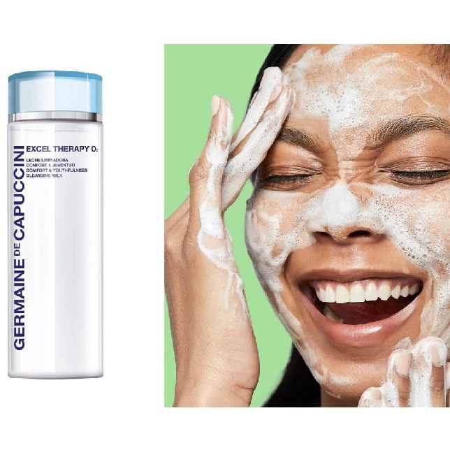 Sữa Rửa Mặt Thanh Lọc Da Germaine Excel Therapy O2 Comfort Youthfulness Cleansing Milk Germaine De Capuccini 200ml