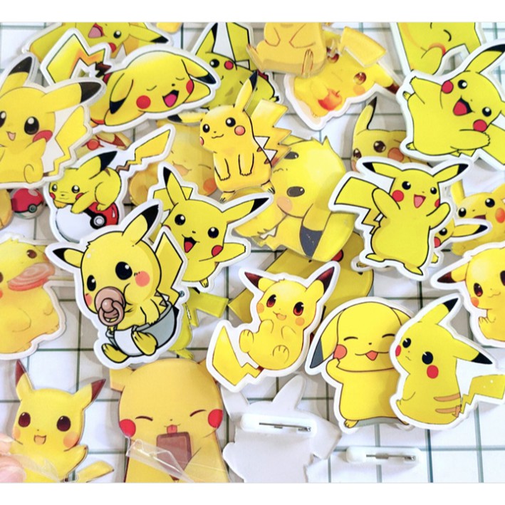 Pin stick Pi ka chu cài balo dễ thương