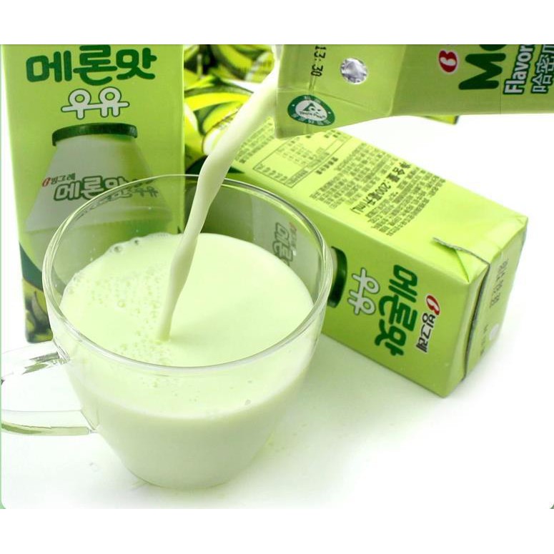 Sữa Dưa Lưới Melon Milk Binggrae Hàn Quốc - Lốc 6 Hộp