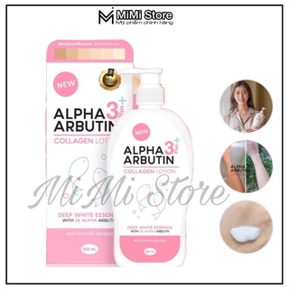 Lotion sữa dưỡng trắng da alpha arbutin 3 plus+ collagen 500ml - thái lan