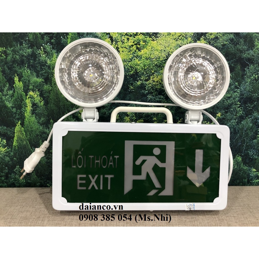 Đèn Chiếu Sáng Sự Cố Kết Hợp Biển Chỉ Dẫn Thoát Nạn Chỉ Xuống YF-203