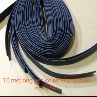 10 mét ống gen co nhiệt phi 8 màu đen.
