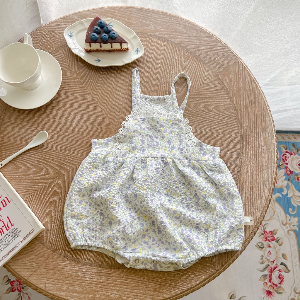 Jumpsuit In Hoa ThờI Trang MùA Hè Cho Bé GáI