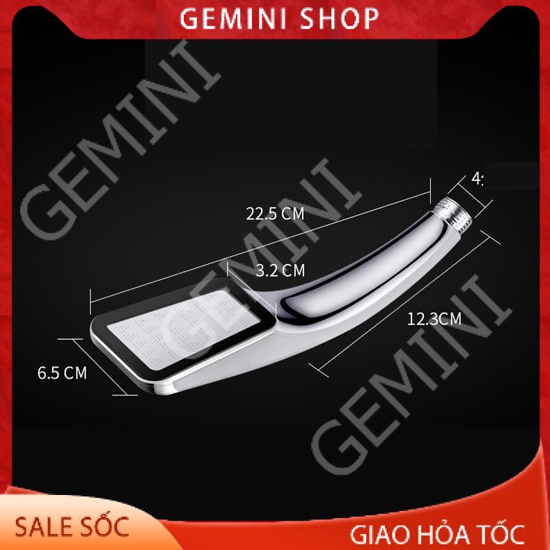 Đầu vòi sen tăng áp 300 lỗ áp suất cao phun tiết kiệm nước cho phòng tắm VS2 GEMINI SHOP